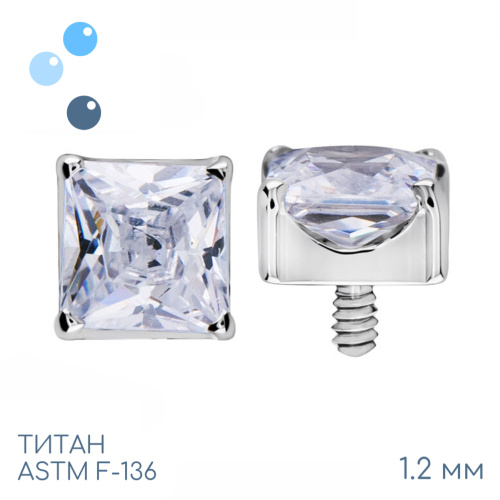 Накрутка Amethyst Square 1.2 мм